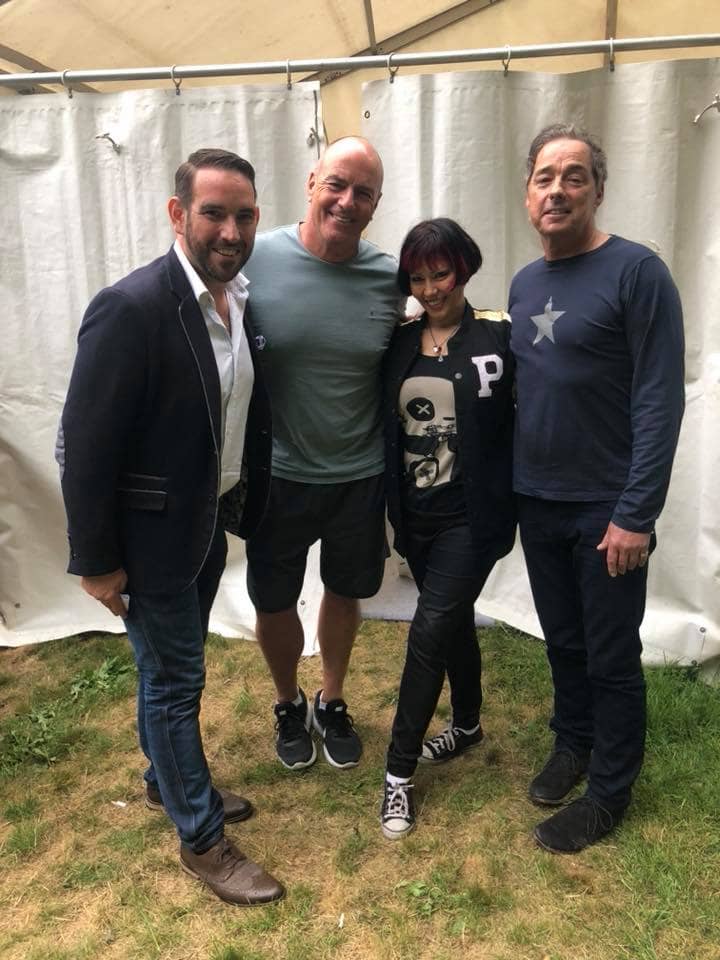 Backstage at Irlam Live 2018